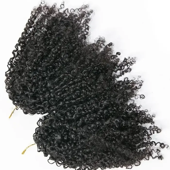 Cheveux humains bouclés crépus pré-bouclés style plume pour femmes, cheveux ondulés profonds sans nœ
