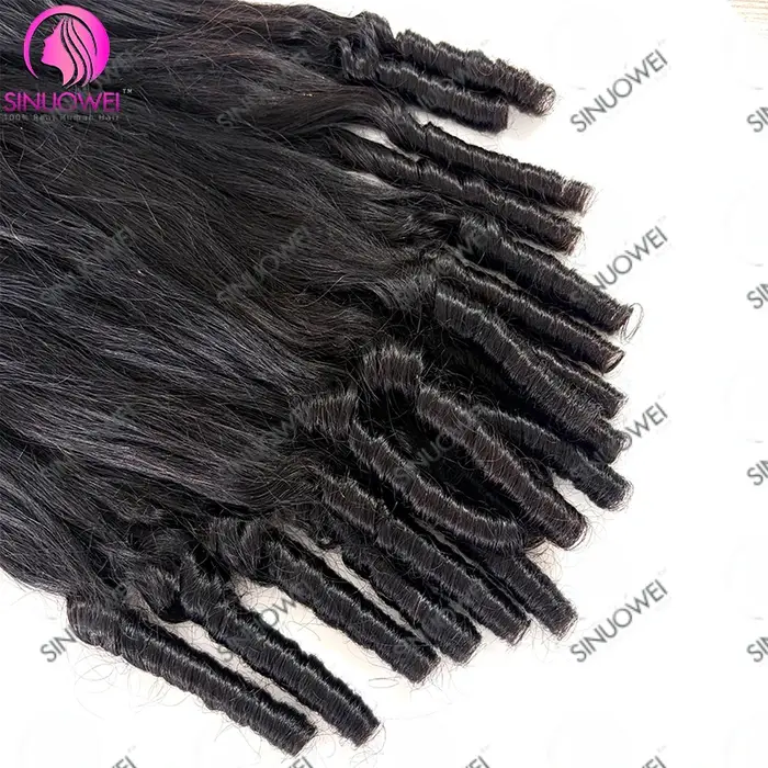 Extensions de cheveux humains au crochet French Curls