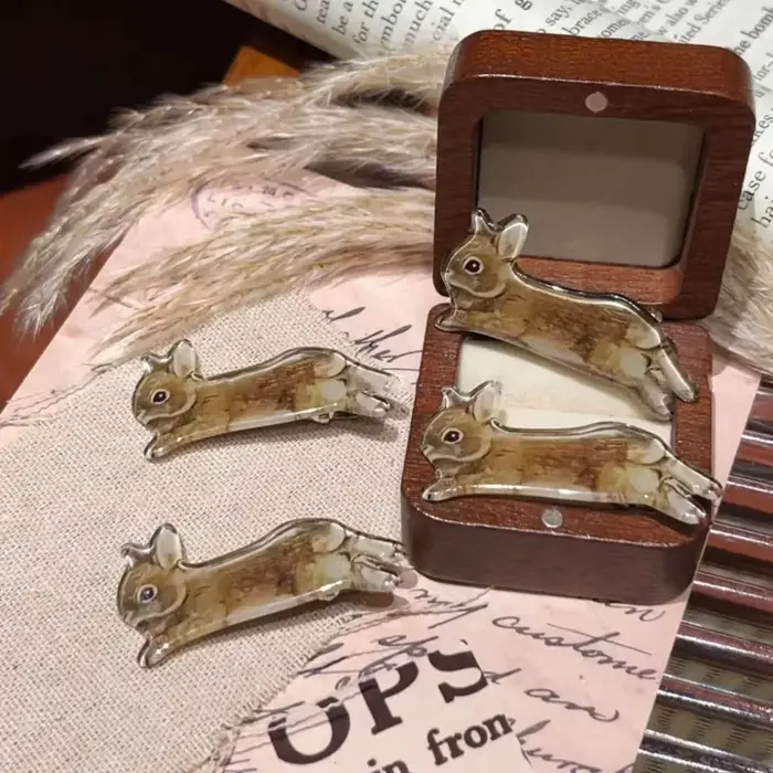 Ensemble de pinces à cheveux lapin Kawaii