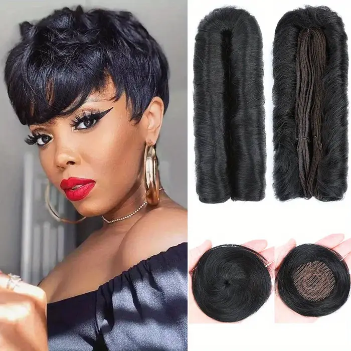 28 pièces paquets de cheveux humains bouclés