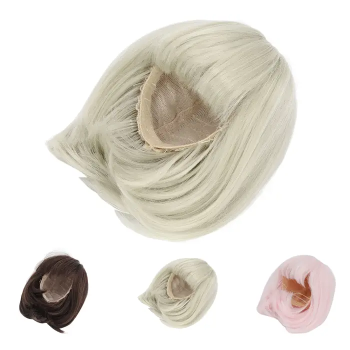 Perruque pour poupée, cheveux raides