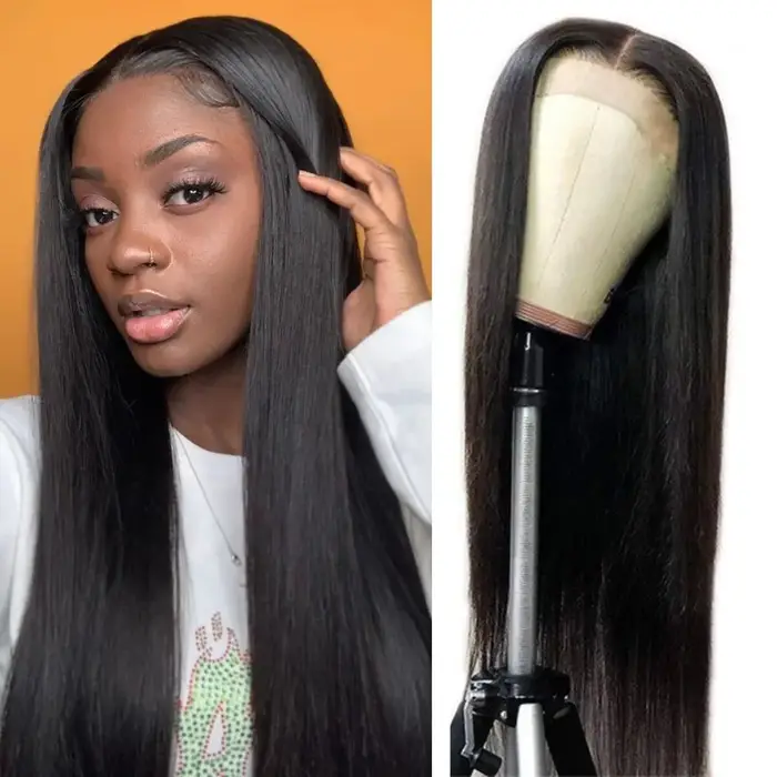Perruque Lace Front Wig Synthétique HD Sans Colle