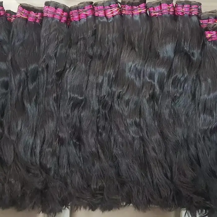 Mega Hair Cabelo Humano paquets de cheveux humains vietnamiens bruts pour tressage 100% non transformés sans trame