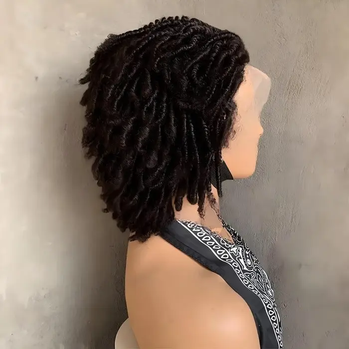 Perruques Remy brésiliennes bouclées afro 13x4 avec dentelle frontale d'oreille à oreille