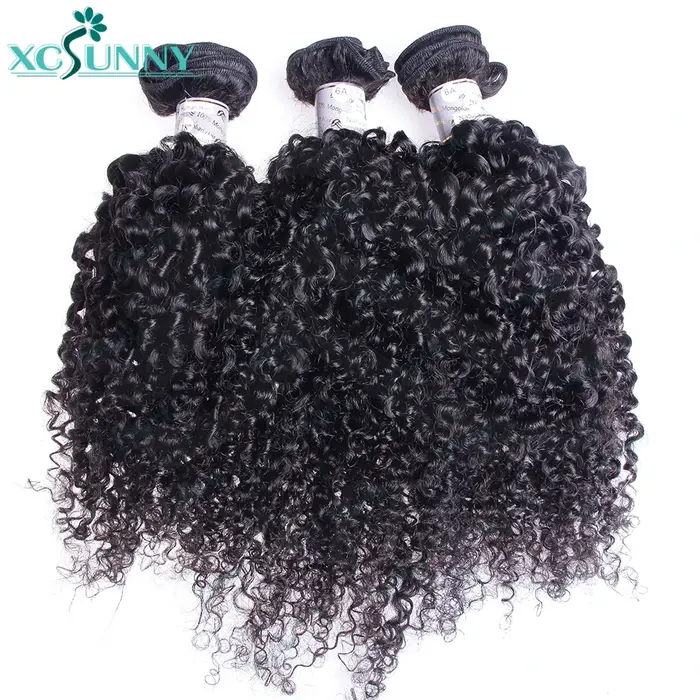 Bundles Kinky Curly Extensions de Cheveux Humains pour Femmes Noires, Double proximité, Wn Birman Ki
