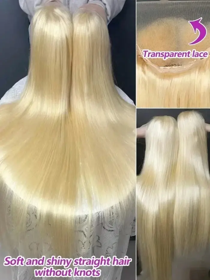 Perruque de cheveux humains droite 13x 4/13x6 HD