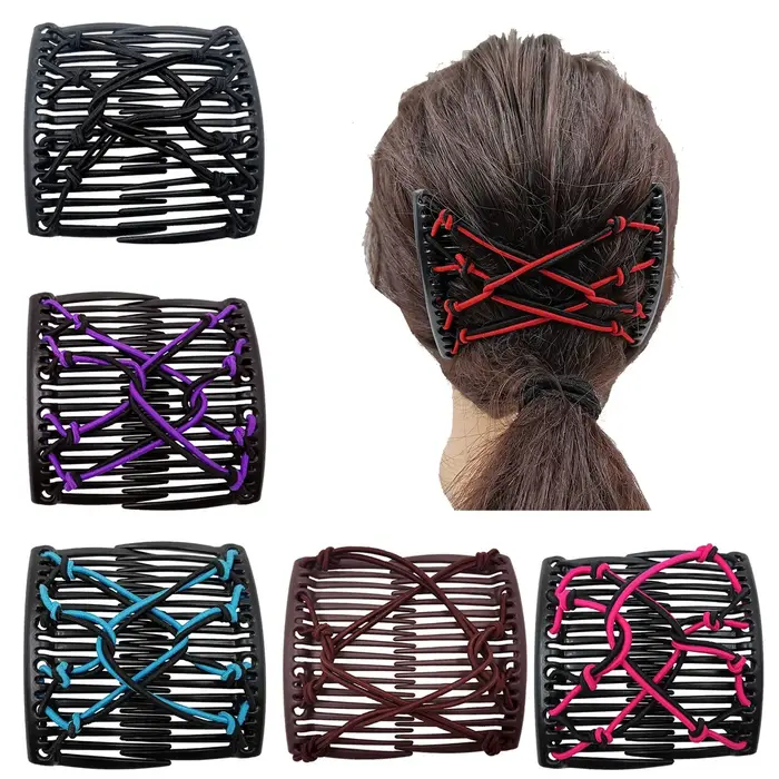 Pince à cheveux extensible vintage pour femme
