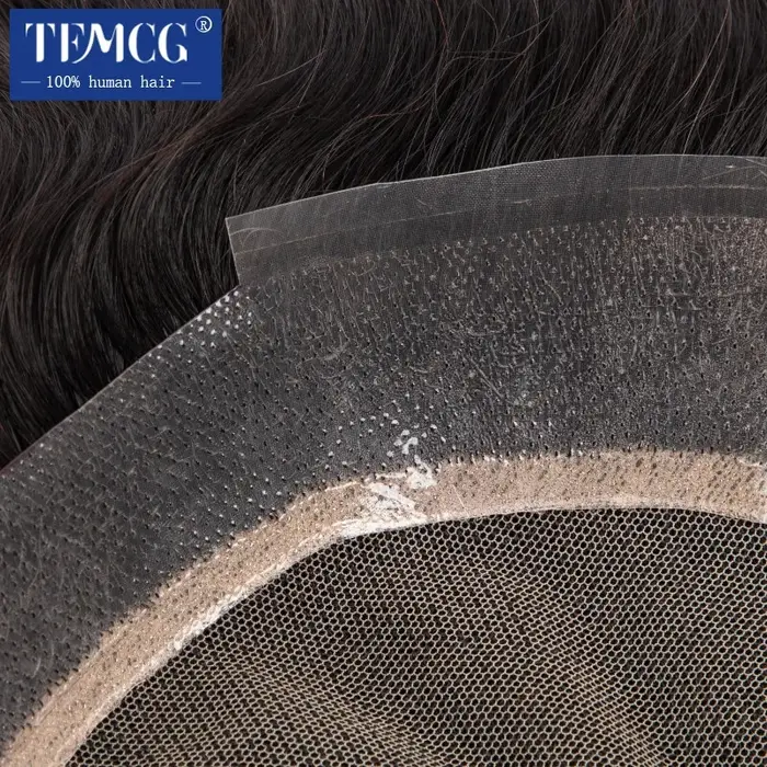 Australie mâle cheveux prothèse dentelle PU Base respirant naturel délié naturel naturel cheveux hum