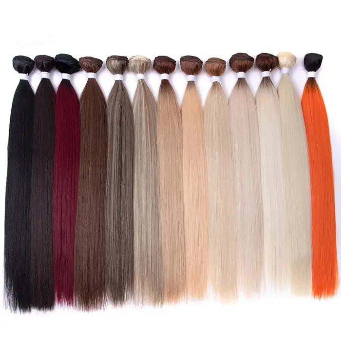 Mèches synthétiques Yaki lisses pour Salon de coiffure