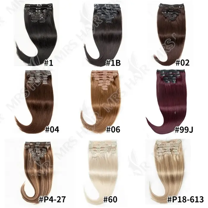 Extensions de Cheveux Naturels à Clips