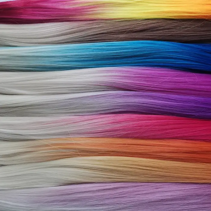Extensions de cheveux synthétiques colorés pour femmes