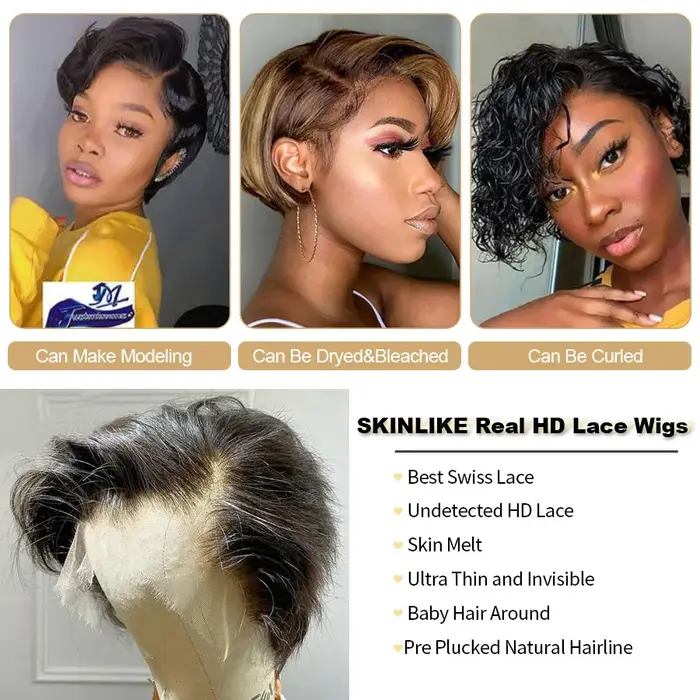 Perruque Bob Lace Wig Naturelle Lisse
