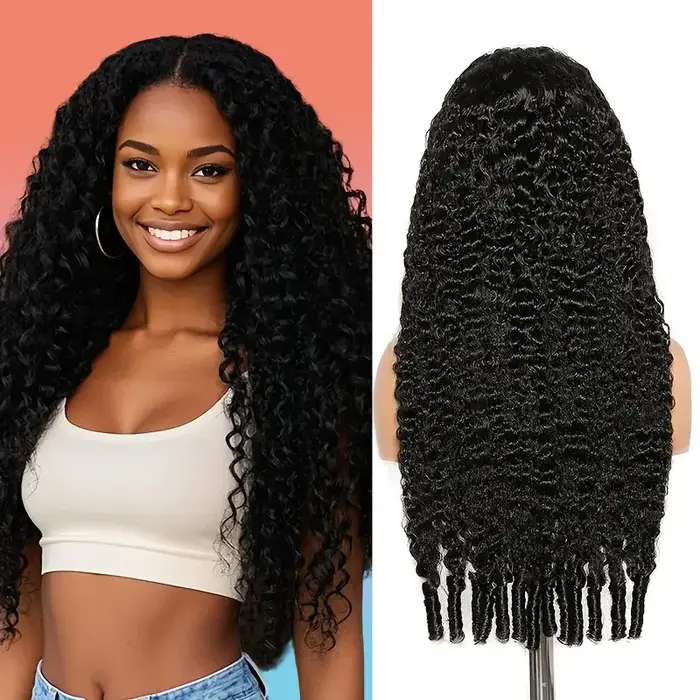 Perruques de cheveux humains bouclés birmans 7x6 13x4 13X6 Hd perruque avant de dentelle transparent
