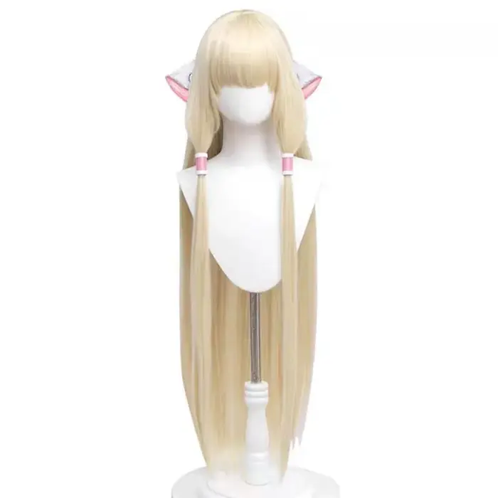 Chobits Cosplay perruque Chii Anime Coser synthétique longue perruque droite jolie fille haute qualité résistant à la chaleur fibre perruque Halloween fête