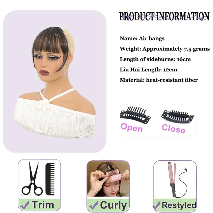 LUPU Clip Style frange coupe ajustée
