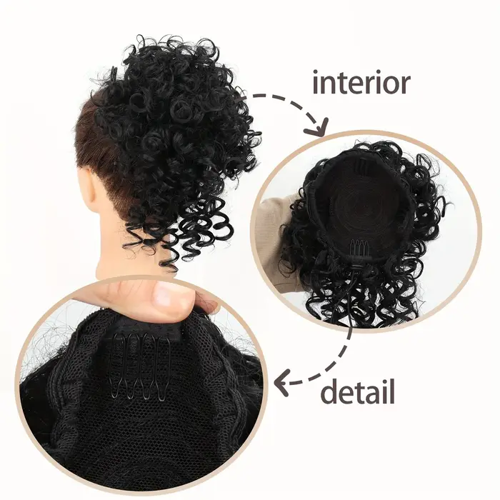 Perruque synthétique pour cheveux afro-américains