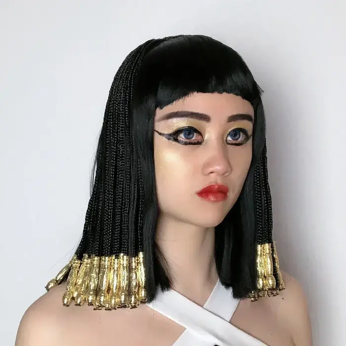 Perruque de Cosplay cléopâtre égyptienne