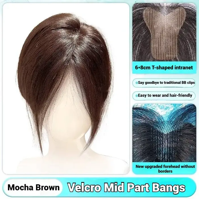 Topper de cheveux humains en pâte magique pour femmes