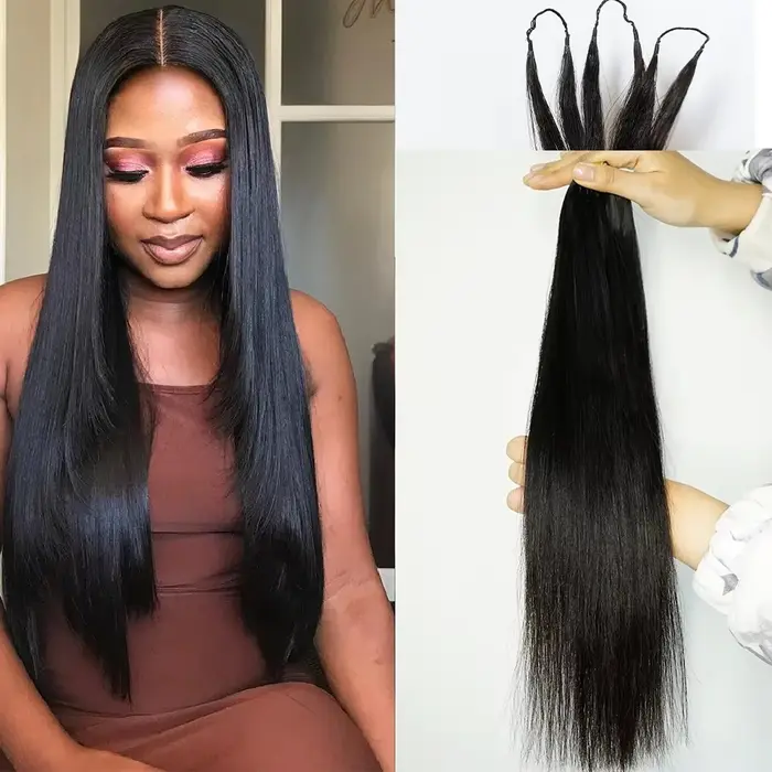 Crochet Feather Hair Extensions Curly Human
