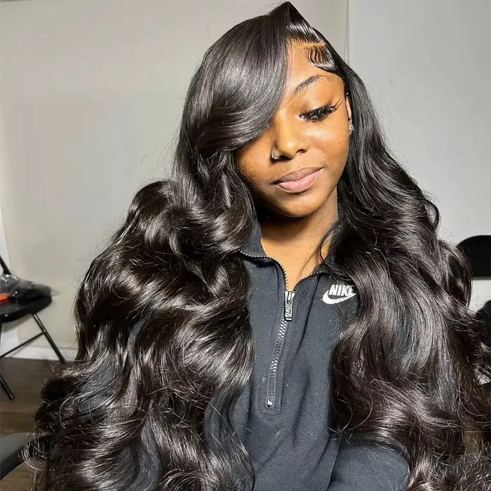 Perruque de cheveux humains blonds 613