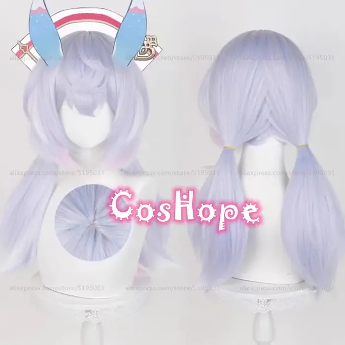 Fontaine Sigewinne-Perruque de Cosplay Synthétique