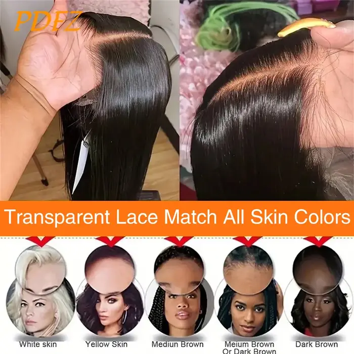 Perruques en cheveux humains lisses