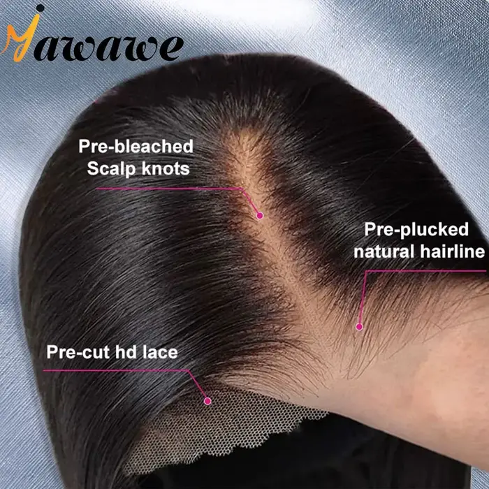 Perruque sans colle YAWAWE