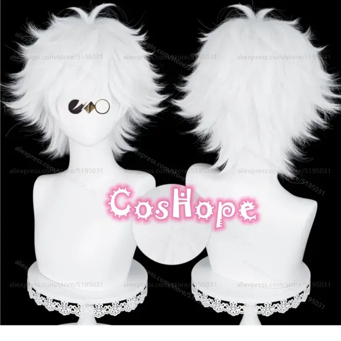 Qifrey – perruque synthétique courte et bouclée de 30cm