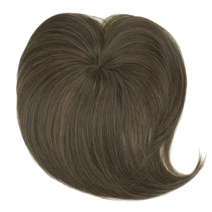 Soowee cheveux synthétiques Topper avec frange Invisible 3D cheveux toupet postiches fermetures de c