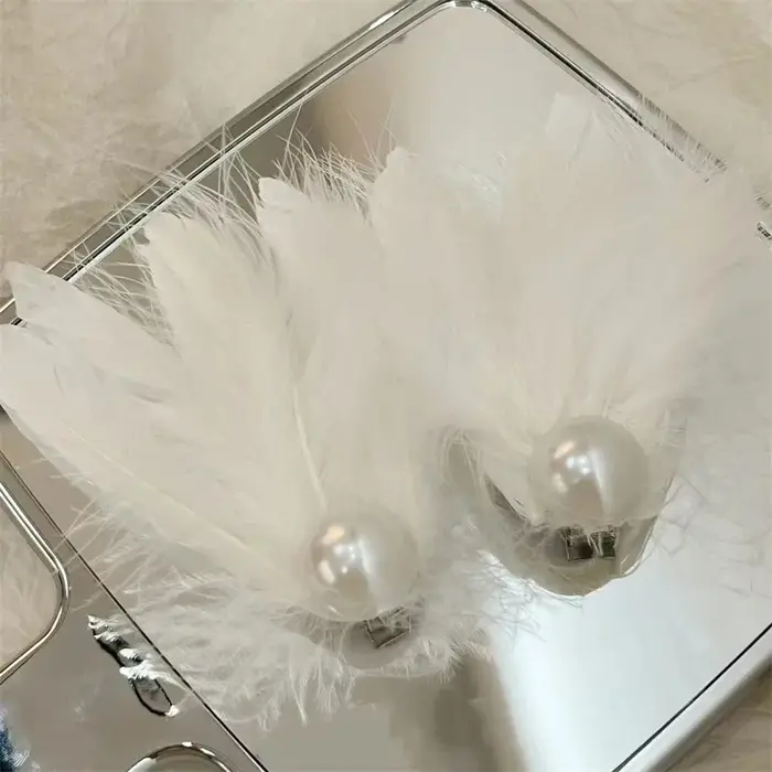 Pince à cheveux en plumes de Ballet pour femmes
