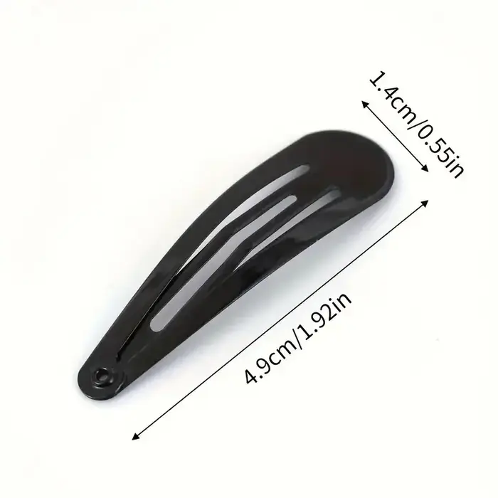 Paquet de 40 pinces à cheveux noires 1.92 pouces adultes enfants accessoires