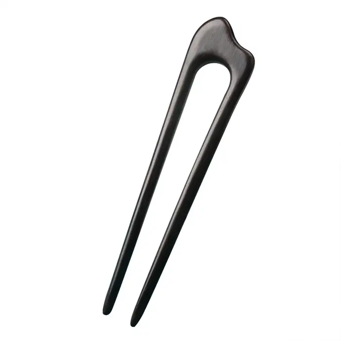 Épingles à cheveux chinoises simples en bois en forme de U pour femmes, accessoires pour chignons, é