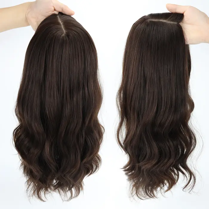 Perruque de cheveux humains ondulés naturels pour femmes