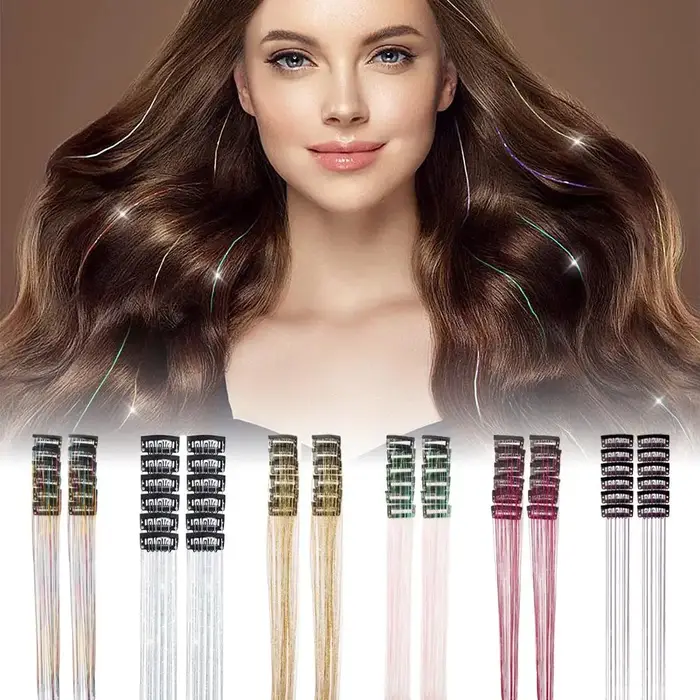 Extensions capillaires synthétiques à paillettes