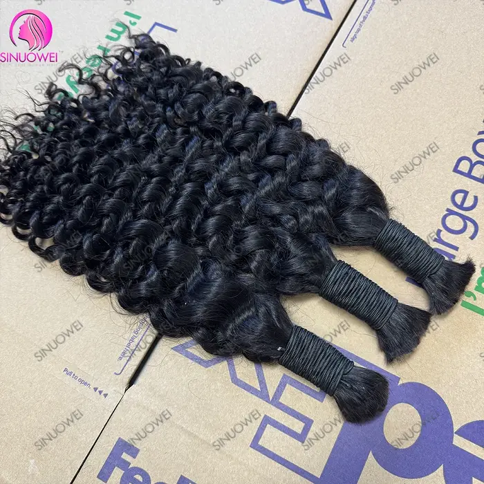 Tressage en vrac cheveux vague d'eau 100%
