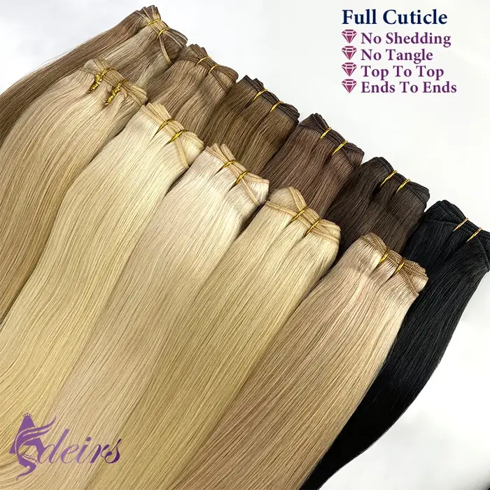 ADEIRS Extensions de cheveux humains Remy