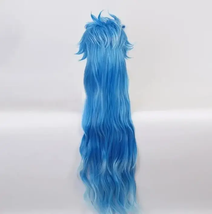 Anime ignihyde Cosplay perruque Idia cos perruques torsadées pays des merveilles hommes bleu résistant à la chaleur synthétique Costume de fête