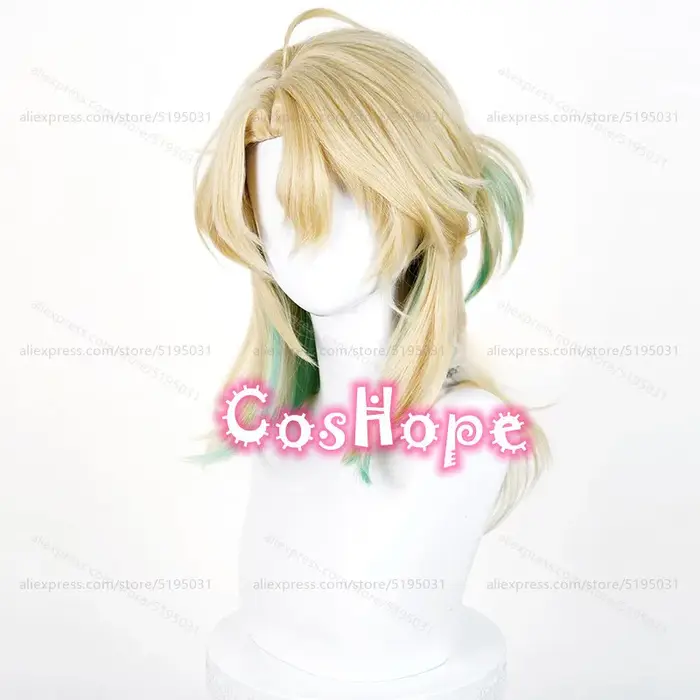 Luuk Hcrsscn Cosplay perruque Herssen 45 cm courte couleur mixte