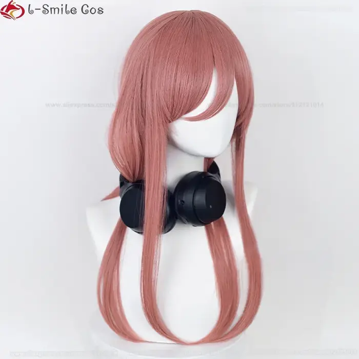 Nakano Miku Cosplay perruque 60 cm de Long rose foncé perruques pour femmes Anime