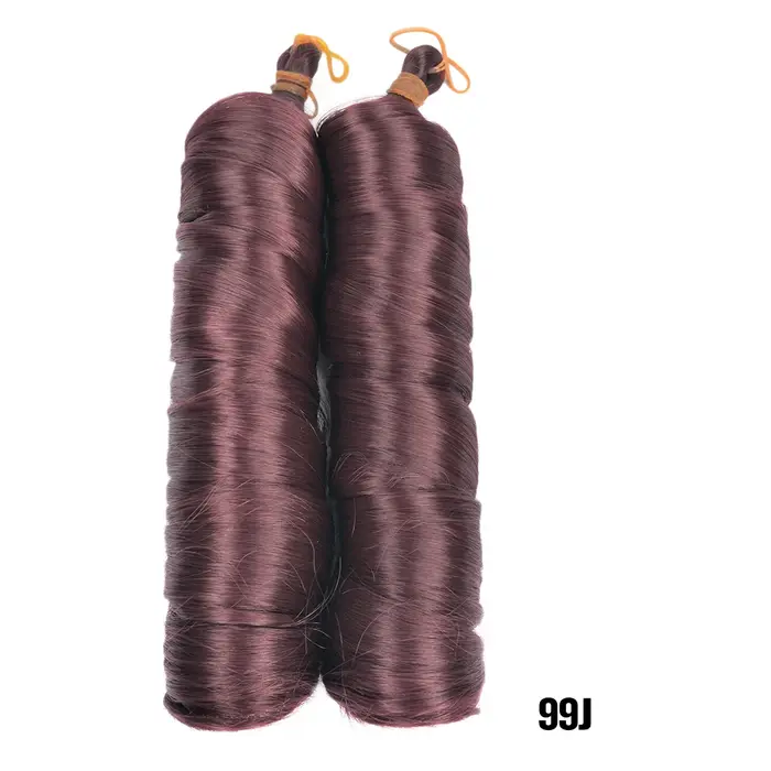 Français Curl Tressage Cheveux 24 pouces Lâche Ondulé Bouclés