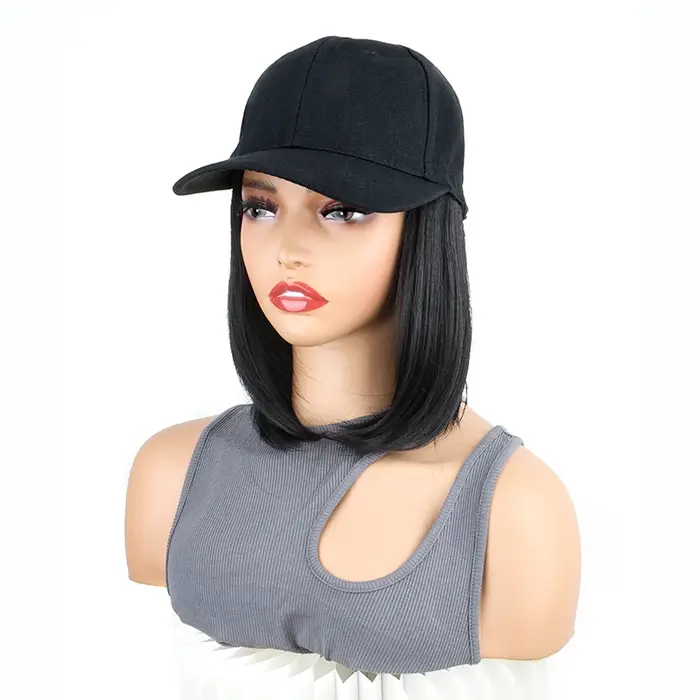 Extensions capillaires synthétiques pour casquette de Baseball