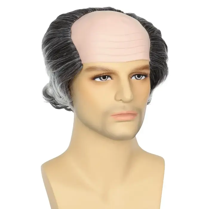 Homme chauve perruque fête d'anniversaire drôle jeu accessoire scène Sitcom effectuer jeu de rôle pe