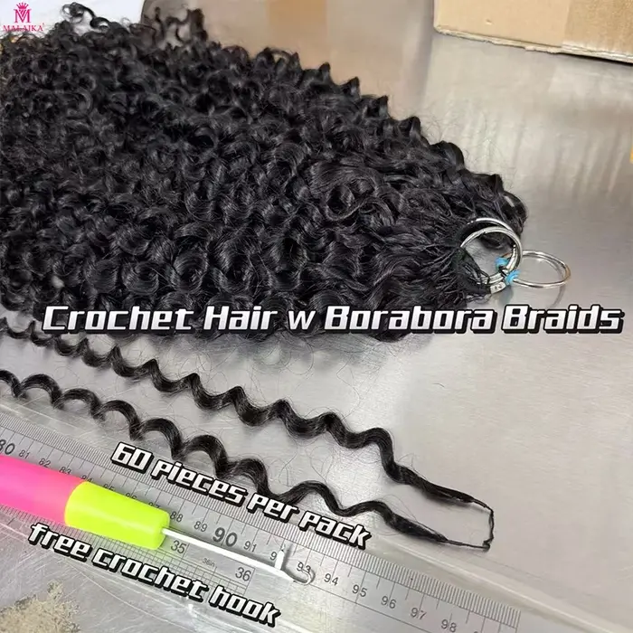 Extensions de cheveux bouclés au crochet