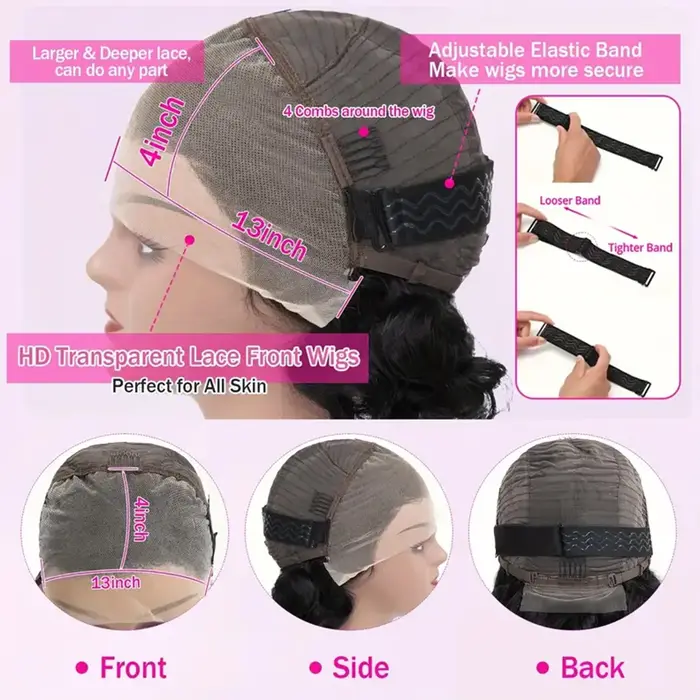 Perruques en cheveux naturels vietnamiens 12A