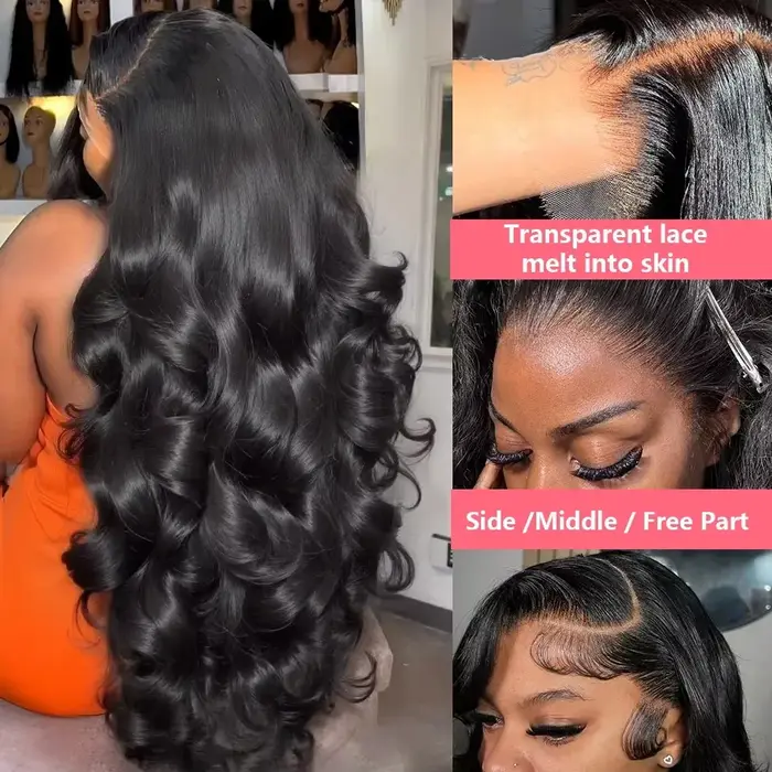 280% Remy 36 42 pouces vague de corps 13x6 Hd dentelle frontale perruque cheveux humains brésilien p