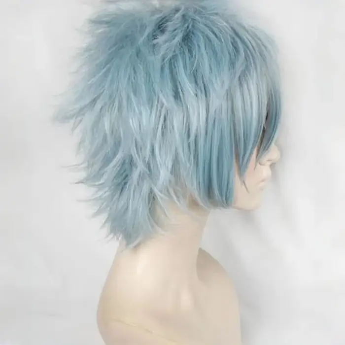 Perruque de Cosplay Courte et Bouclée avec Bonnet