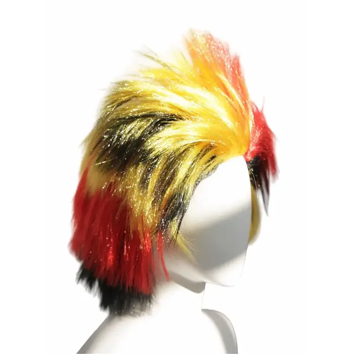 Perruque Mohawk aux couleurs du drapeau allemand