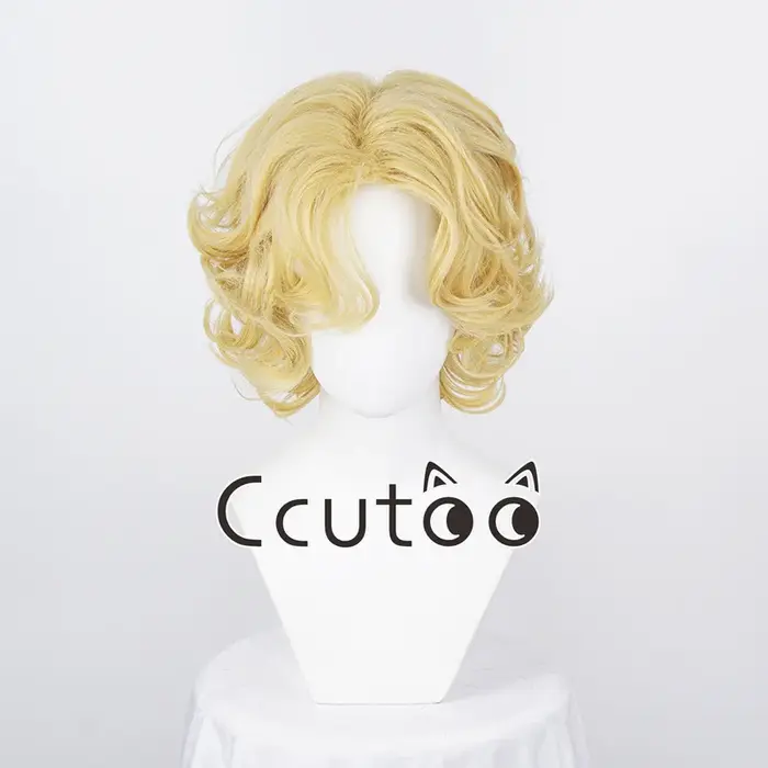 Marilyn Monroe perruques Blonde courte bouclée cheveux synthétiques Cosplay perruques femmes perruqu