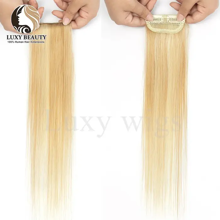 Blonde pince dans les cheveux 5 pièces