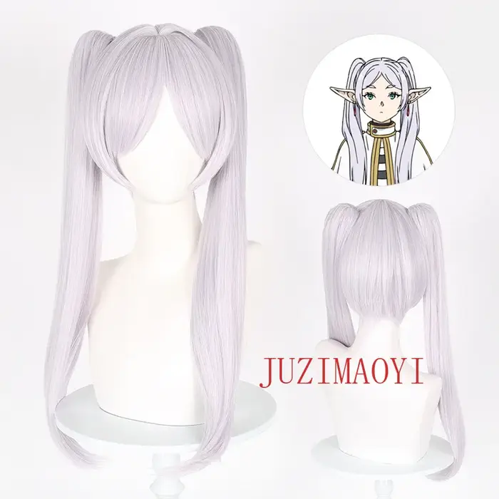 Perruque de Cosplay Anime Frieren 65cm